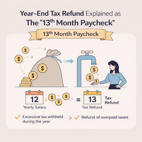 연말정산을 13월의 월급이라 부르는 이유를 설명한 개념 정리