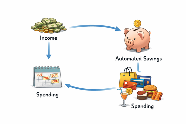 저축 자동화 구조 수입 저축 소비 순서로 바뀐 돈 흐름 설명