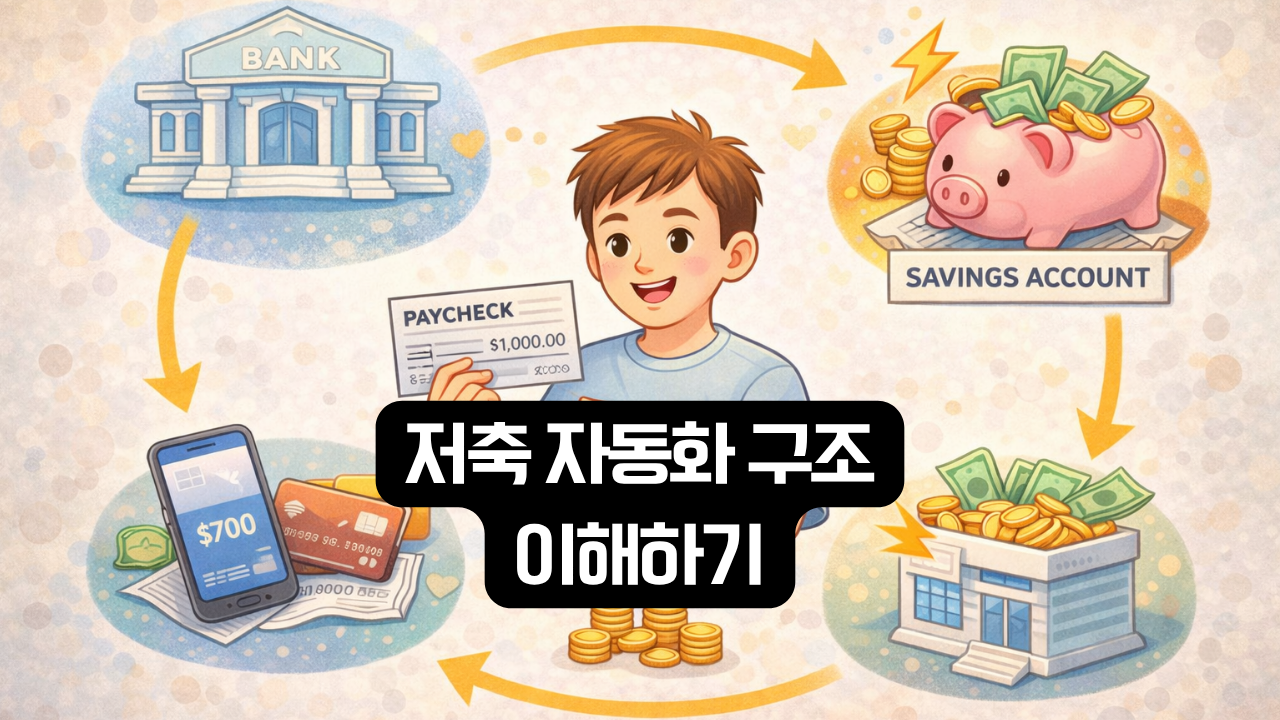 저축 자동화 구조 이해하기 이미지
